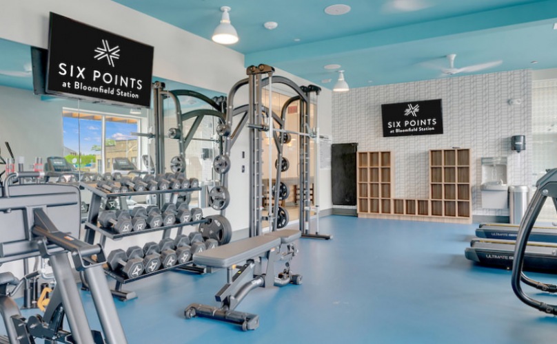 Fully outfitted fitness center